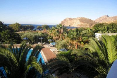 Foto Blick aus dem Hotel auf Tilos