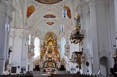 Foto Barocke Pracht in der Wallfahrtskirche Gößweinstein, erbaut von Balthasar Neumann