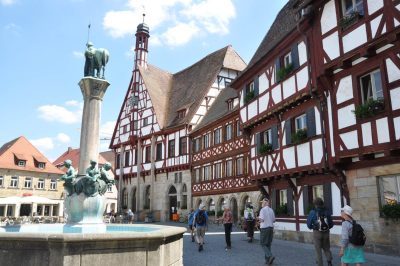 Foto Forchheim mit Fachwerk-Architektur in der Altstadt