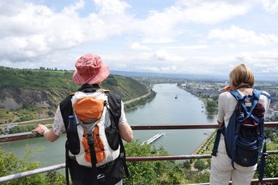 Foto Blick vom Krahnenberg auf Andernach und den Rhein