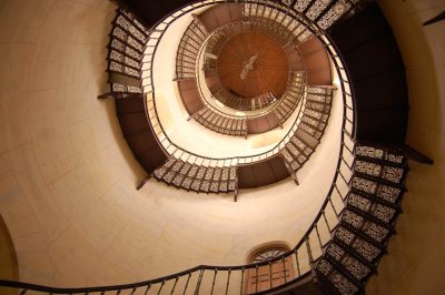 Foto Treppe im Aussichtsturm des Jagdschlosses Granitz
